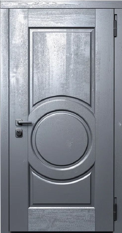 Входная дверь Sirius-12 (Порошковое напыление / МДФ Шпон) - внешняя сторона