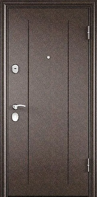 Входная дверь Sirius-5 (Порошковое напыление / МДФ Шпон) - внешняя сторона